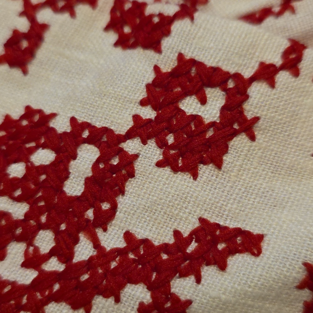 Tree Embroidered Fitted Linen Jacket - Picture 4 of 16
